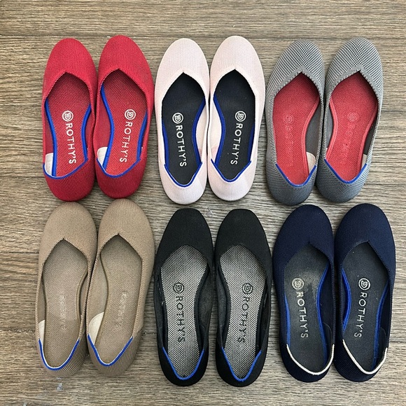 Six pairs of Rothy’s size 6 shoes - Picture 1 of 15